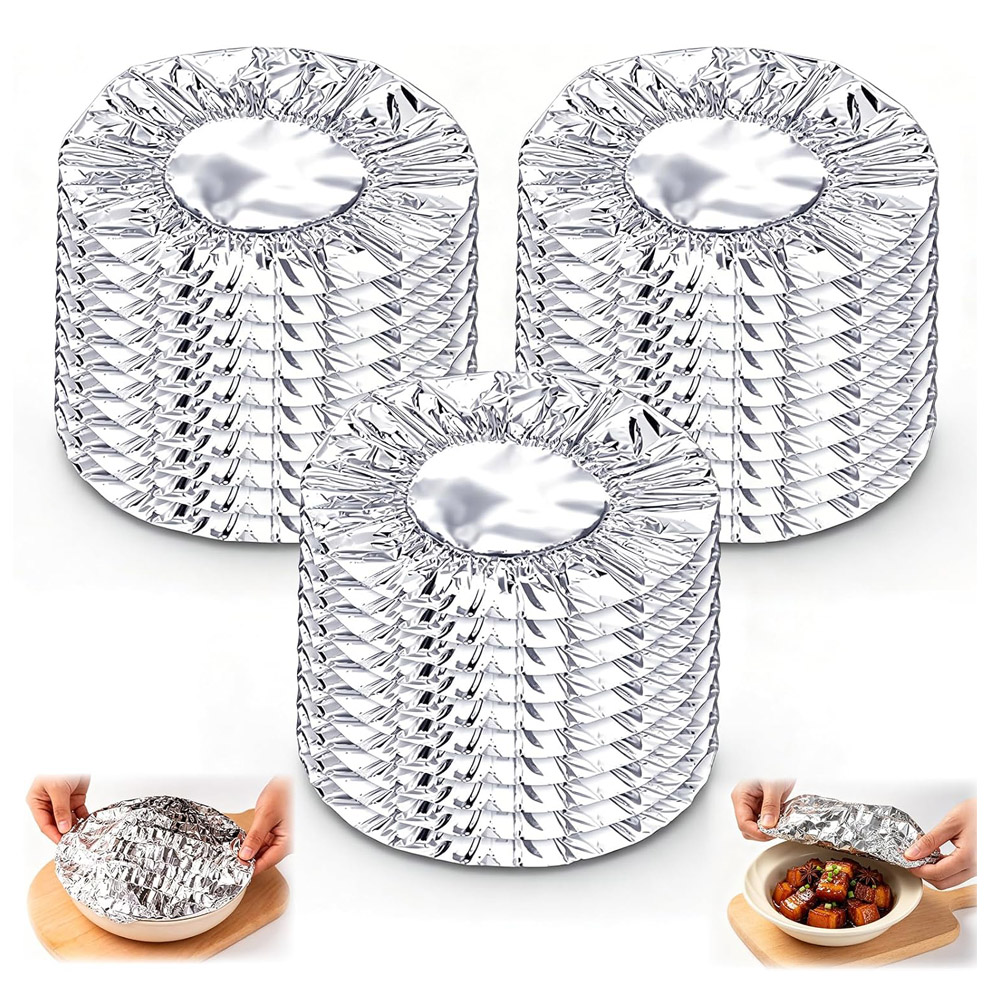 Meal Prep Bowl - 재사용 가능한 알루미늄 호일 음식 덮개,