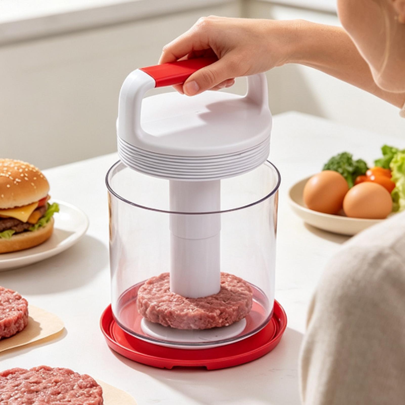 Meal Prep Template - 햄버거 패티 제조기, 눌러서 만드는 방식,