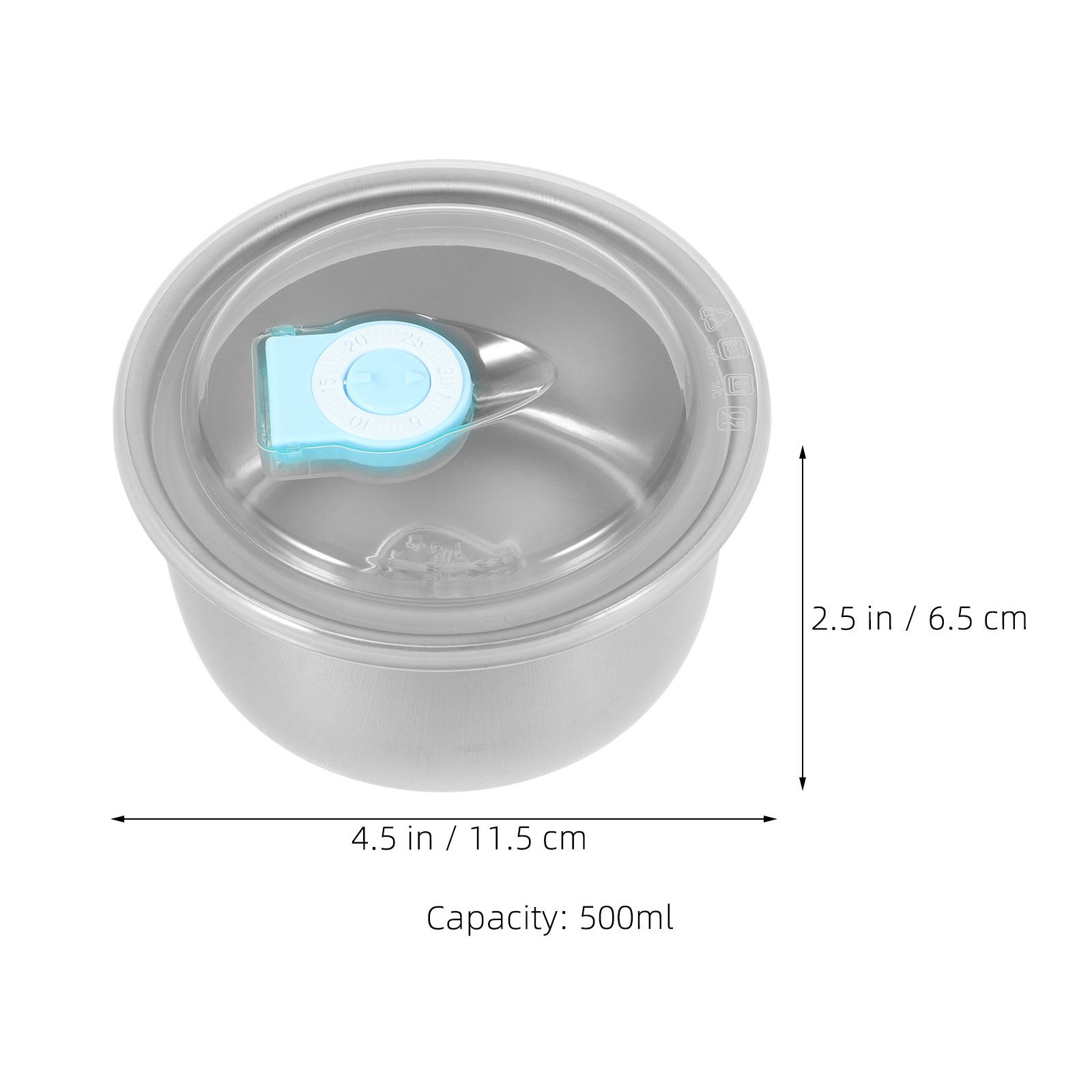 Meal Prep Bowl - 6pcs 홈메이드 아이스크림 상자 스테인레스 스틸