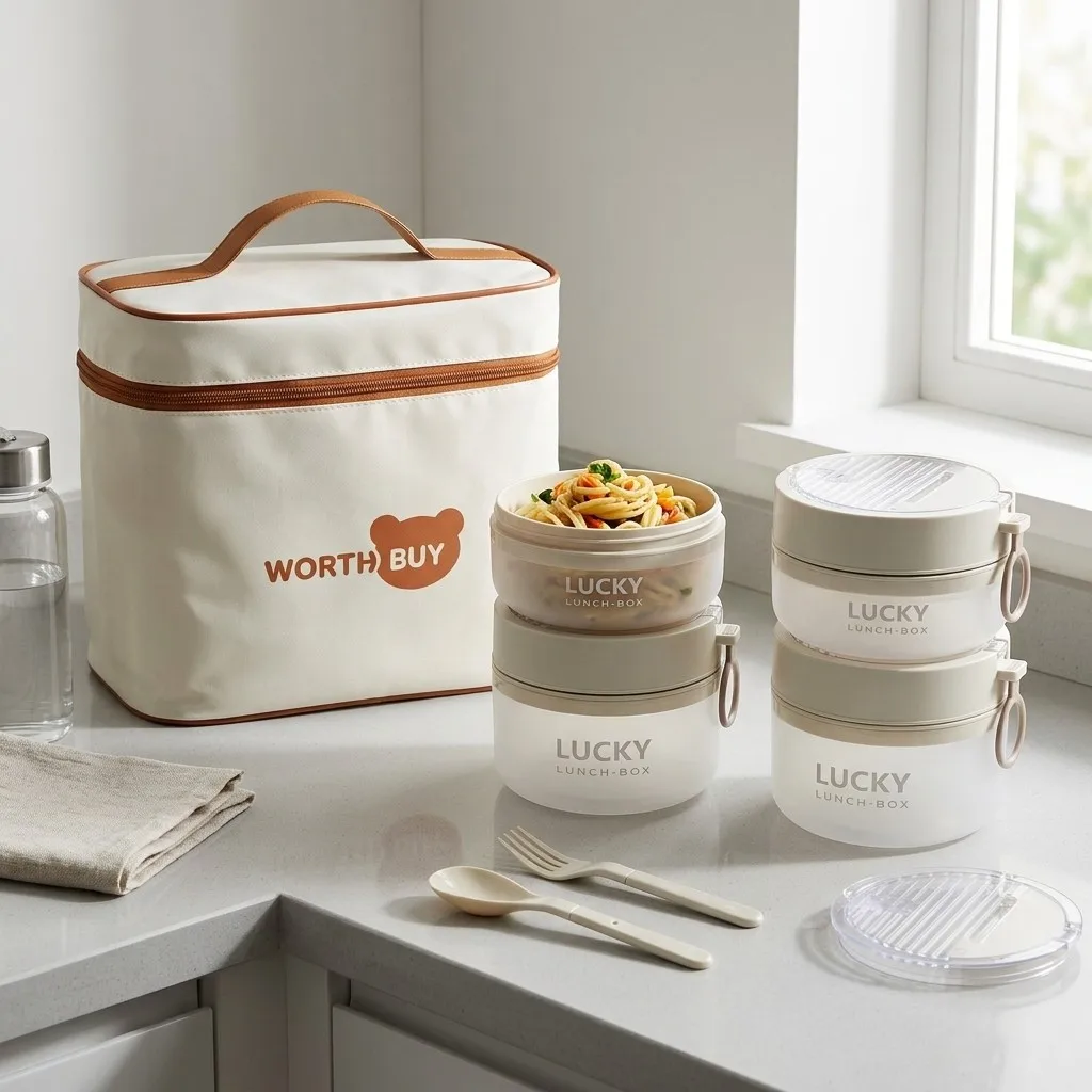 쌓아서 보관할 수 있는 플라스틱 도시락 세트, 전자레인 - Meal Prep Or Prep Meal 리뷰 및 가격