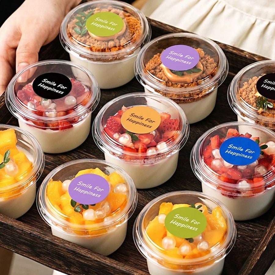 50/100PCS 250ML 일회용 플라스틱 푸딩 컵  - Sauce Dipping Cup 리뷰 및 가격