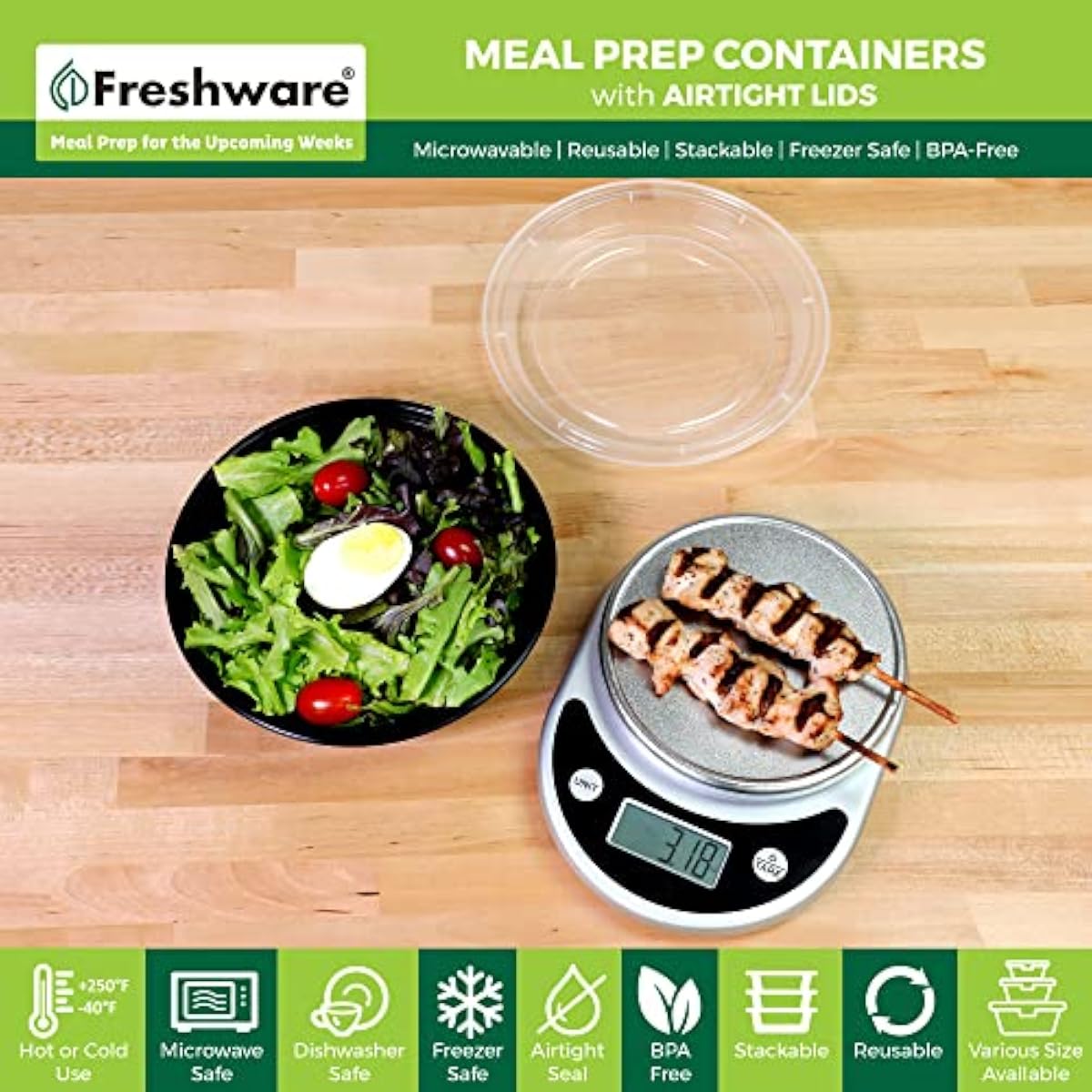 밀프렙 볼 용기 [30팩] 수프와 샐러드용 뚜껑이 있는 - Meal Prep Bowl 리뷰 및 가격