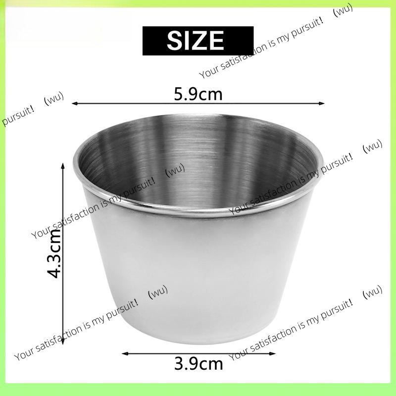 ZOCI- 12개 팩 - 프리미엄 브러시드 스테인리스  - Sauce Dipping Cup 리뷰 및 가격