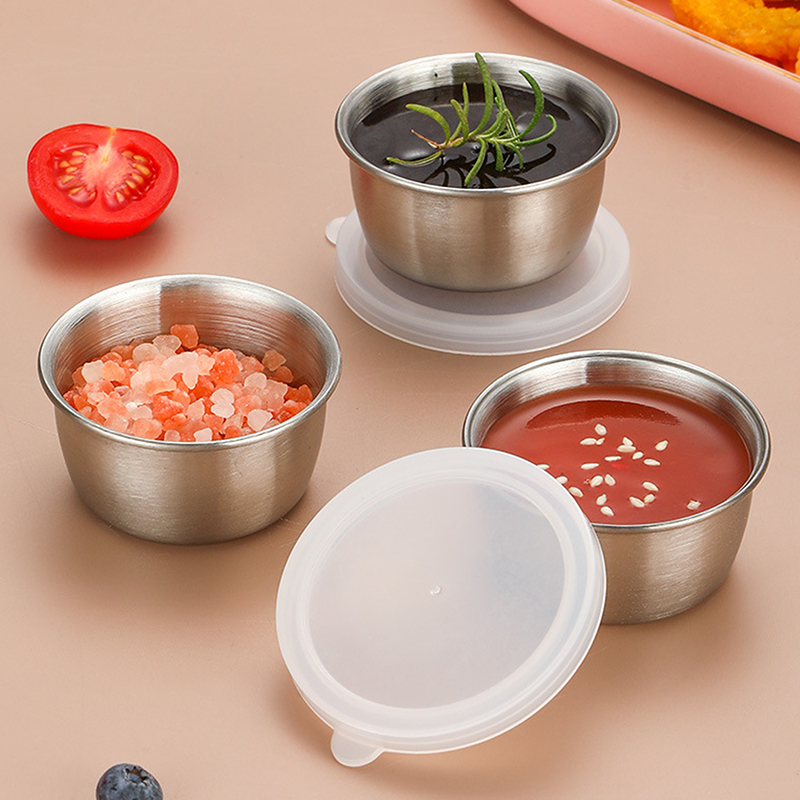 휴대용 스테인리스 스틸 샐러드 드레싱 용기, 누수 방지 - Sauce Dipping Cup 리뷰 및 가격